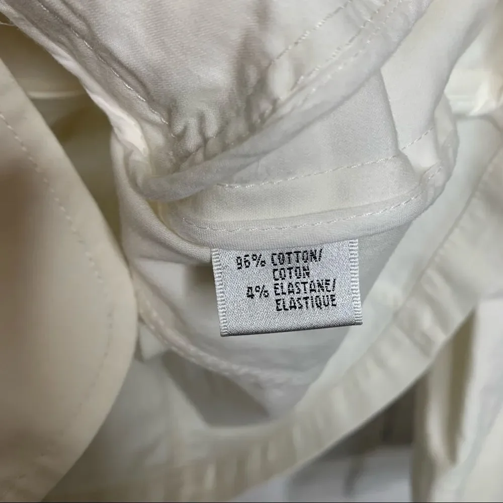 Lafayette 148 Hillary jacket white‎ ruffled zip 4